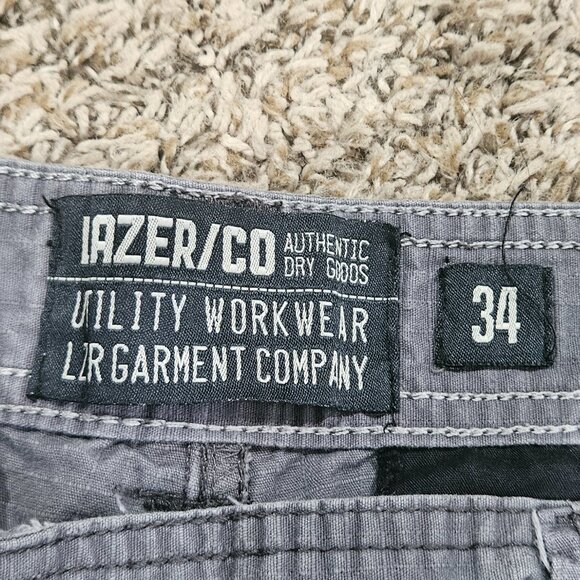 Men's Cargo Utility Shorts - Gray - 34 - Picture 4 of 6